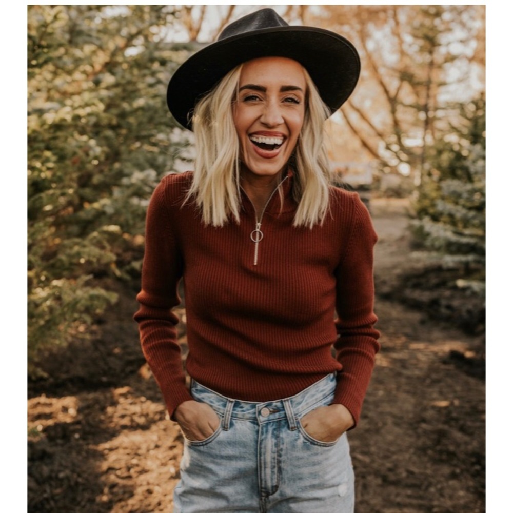Mistletoe Quarter Zip Long Sleeve